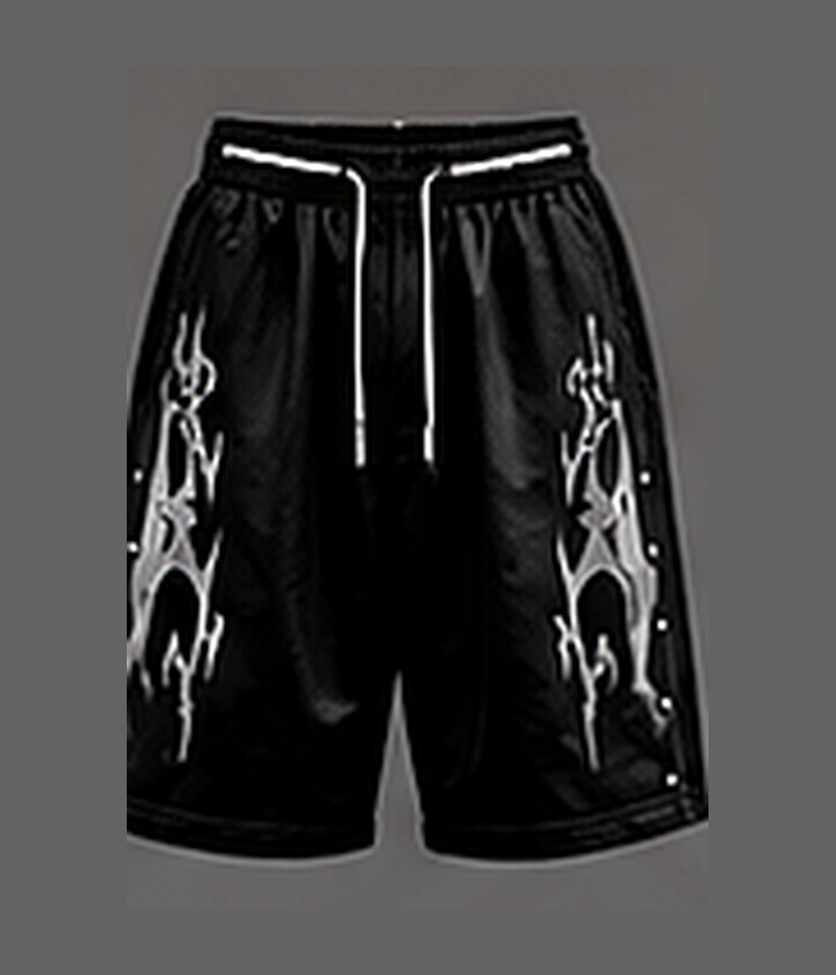 Neotora Contrast Graphic Shorts in jet black