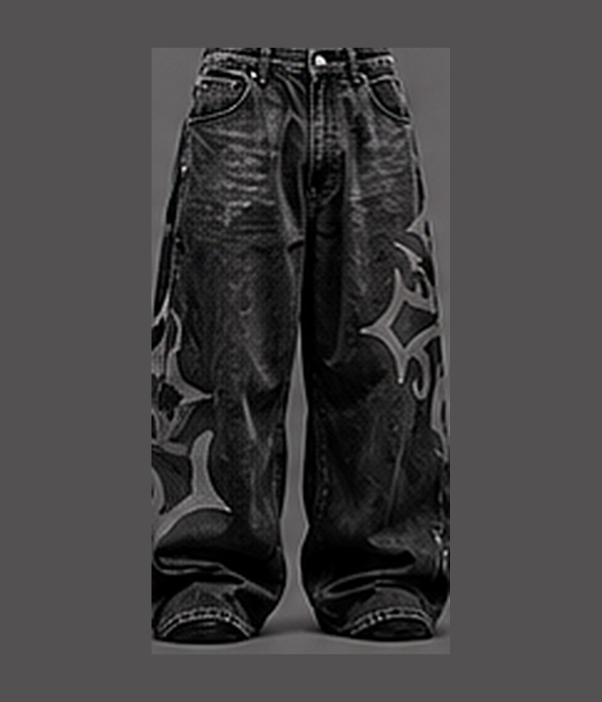 Neotora Washed Tribal Denim in charcoal
